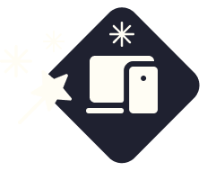 Digital screen magic icon